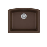 Franke - Ellipse 25.0-in. x 19.6-in. Granite Undermount Single Bowl Kitchen Sink in Mocha - Mocha