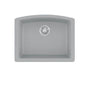 Franke - Ellipse 25.0-in. x 19.6-in. Granite Undermount Single Bowl Kitchen Sink in Stone Grey - Shadow Grey