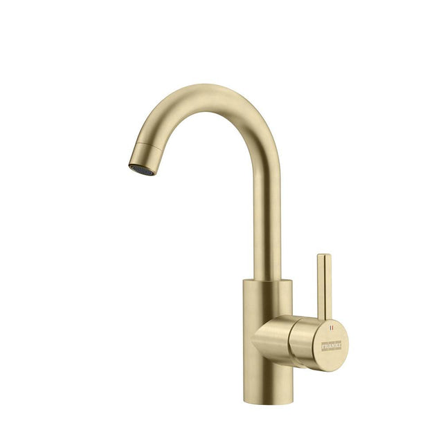 Franke - Eos Neo 11.25-inch Single Handle Swivel Spout Bar Faucet in Gold, EOS-BR-GLD - Champagne Gold