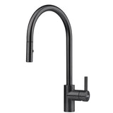 Franke - Eos Neo 17-in Single Handle Pull-Down Kitchen Faucet in Industrial Black, EOS-PD-IBK - Industrial Black