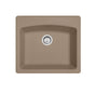Franke - Ellipse 25.0-in. x 22.0-in. Oyster Granite Dual Mount Single Bowl Kitchen Sink - ESOY25229-1