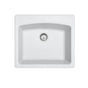 Franke - Ellipse 25.0-in. x 22.0-in. Polar White Granite Dual Mount Single Bowl Kitchen Sink - ESPW25229-1