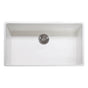 Franke - Farm House 36-in. x 20-in. White Apron Front Single Bowl Fireclay Kitchen Sink - FHK710-36WH - White