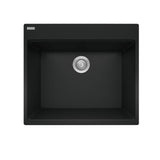 Franke - Maris Dm Grn Matte Black Sgl - Laundry With Strainer Basket - Matte Black