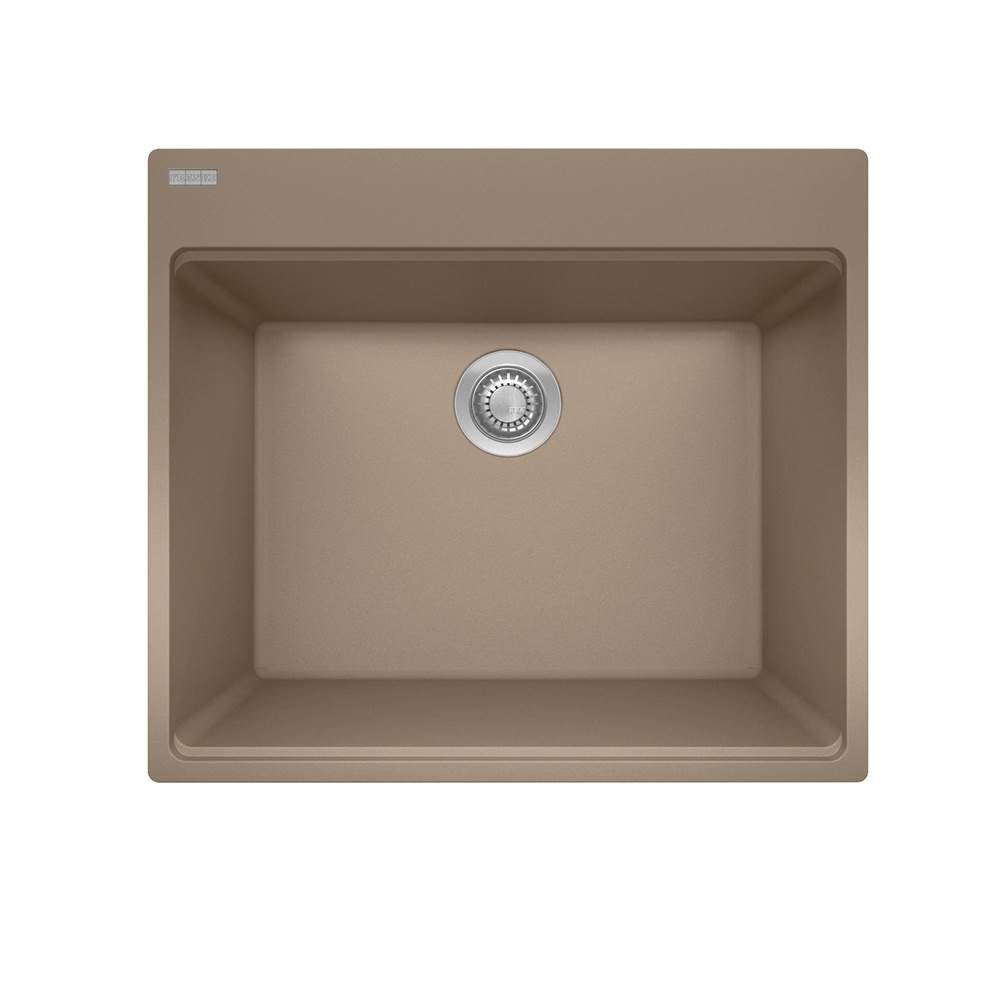 Franke - Maris Dm Grn Oyster Sgl - Laundry With Strainer Basket - Oyster