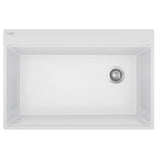 Franke - Maris Tm Grn Polar White Sgl - Offset Waste With Strainer Basket - Polar White