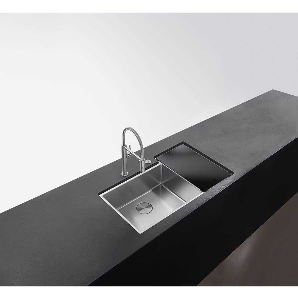 Culinary Center 35-in.  x 21-in. 19 Gauge Stainless Steel Undermount Double Bowl Kitchen Sink Workstation - CUX16021-W