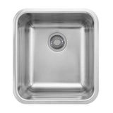 Franke - Grande 16.75-in. x 18.7-in. 18 Gauge Stainless Steel Undermount Single Bowl Prep/Bar Sink - GDX11015 - Stainless Steel