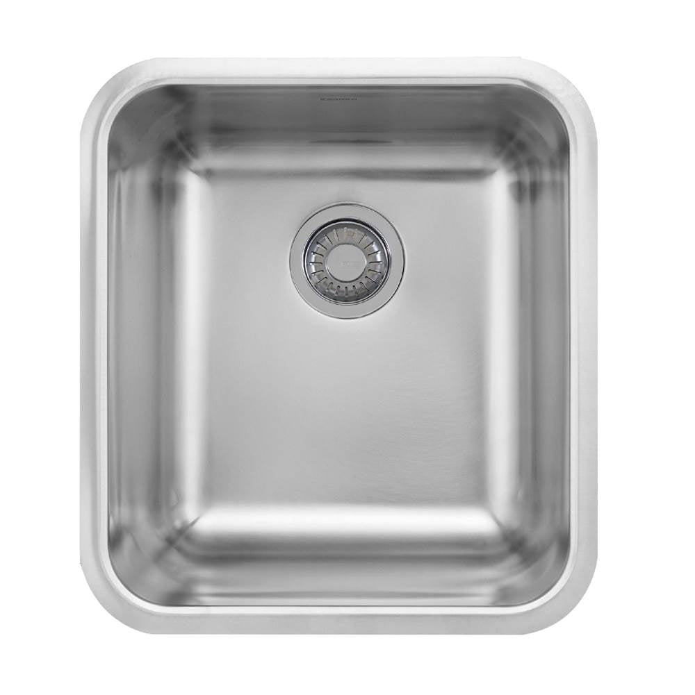 Franke - Grande 19.75-in. x 21.5-in. 18 Gauge Stainless Steel Undermount Single Bowl Kitchen Sink - GDX11018 - Stainless Steel