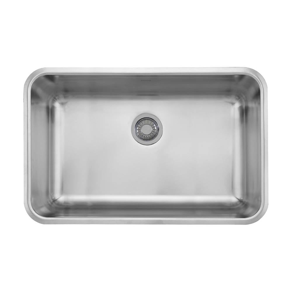 Franke - Grande 30.12-in. x 19.1-in. 18 Gauge Stainless Steel Undermount Single Bowl Kitchen Sink - GDX11028 - Stainless Steel
