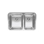 Franke - Grande 29.88-in. x 18.7-in. 18 Gauge Stainless Steel Undermount Double Bowl Kitchen Sink - GDX16028RH