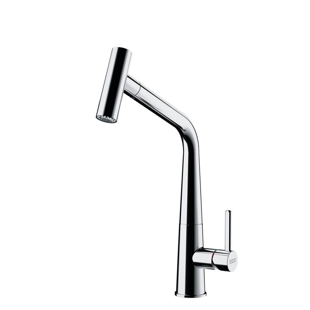 Franke - Icon 14-in Single Handle Pull-Out Kitchen Faucet in Polished Chrome, ICN-PO-CHR - Polished Chrome