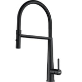 Franke - Icon 18-in Single Handle Semi-Pro Kitchen Faucet in Matte Black, ICN-SP-MBK - Matte Black