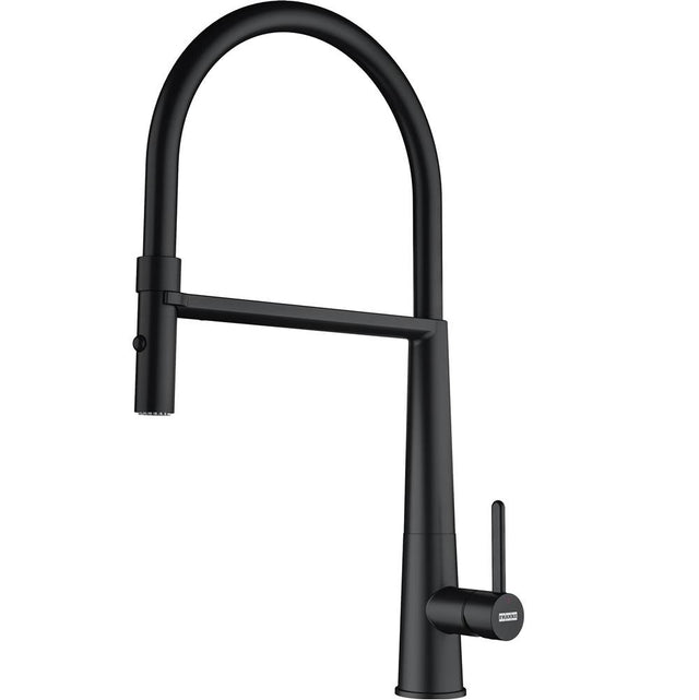 Franke - Icon 18-in Single Handle Semi-Pro Kitchen Faucet in Matte Black, ICN-SP-MBK - Matte Black