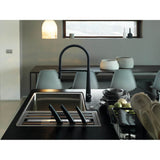 Icon 18-in Single Handle Semi-Pro Kitchen Faucet in Matte Black, ICN-SP-MBK