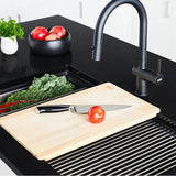 12-in. x 17.5-in. Solid Wood Cutting Board for Maris Granite Sinks