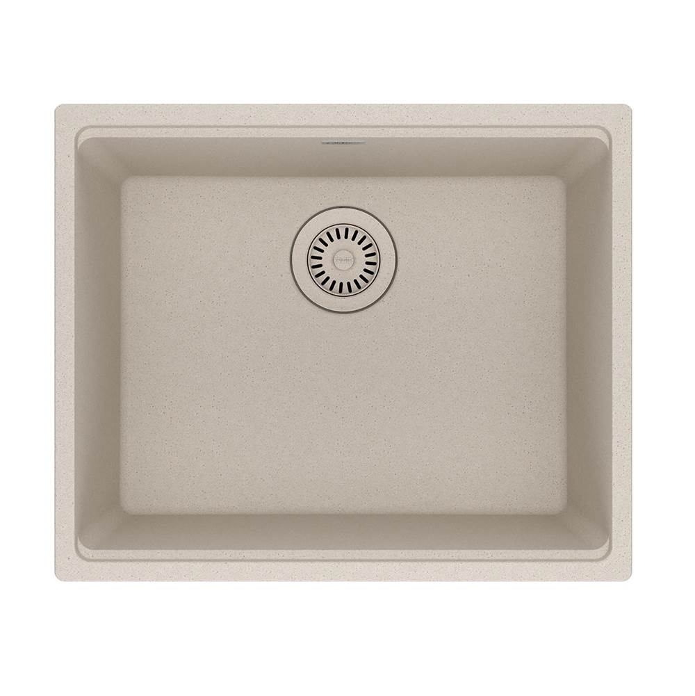 Franke - Maris Undermount 21.7-in x 17.8-in Granite Single Bowl Kitchen Sink in Champagne