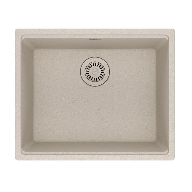 Franke - Maris Undermount 21.7-in x 17.8-in Granite Single Bowl Kitchen Sink in Champagne