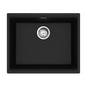 Franke - Maris Undermount 21.7-in x 17.8-in Granite Single Bowl Kitchen Sink in Matte Black