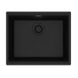 Franke - Maris Undermount 21.7-in x 17.8-in Granite Single Bowl Kitchen Sink in Matte Black