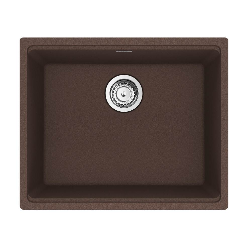 Franke - Maris Undermount 21.7-in x 17.8-in Granite Single Bowl Kitchen Sink in Mocha