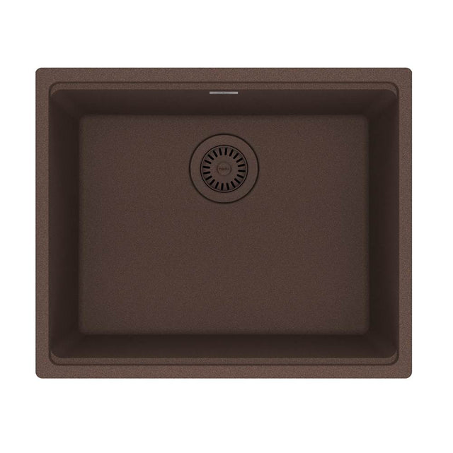 Franke - Maris Undermount 21.7-in x 17.8-in Granite Single Bowl Kitchen Sink in Mocha