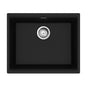 Franke - Maris Undermount 21.7-in x 17.8-in Granite Single Bowl Kitchen Sink in Onyx
