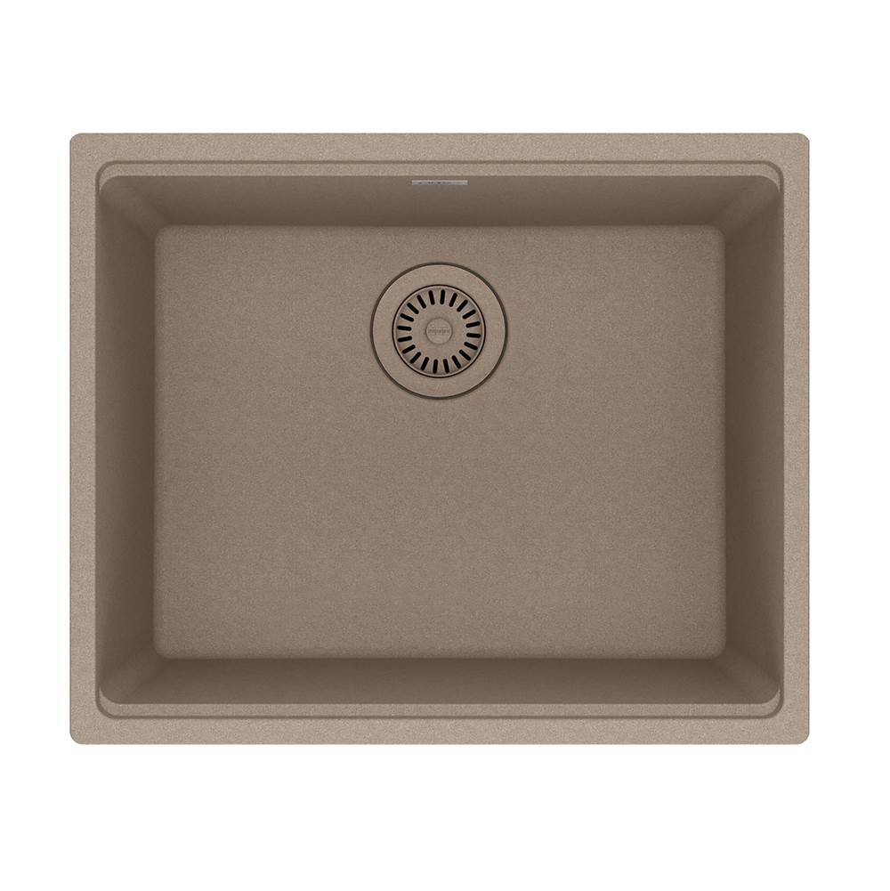 Franke - Maris Undermount 21.7-in x 17.8-in Granite Single Bowl Kitchen Sink in Oyster