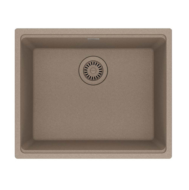 Franke - Maris Undermount 21.7-in x 17.8-in Granite Single Bowl Kitchen Sink in Oyster