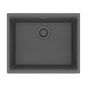 Franke - Maris Undermount 21.7-in x 17.8-in Granite Single Bowl Kitchen Sink in Stone Grey