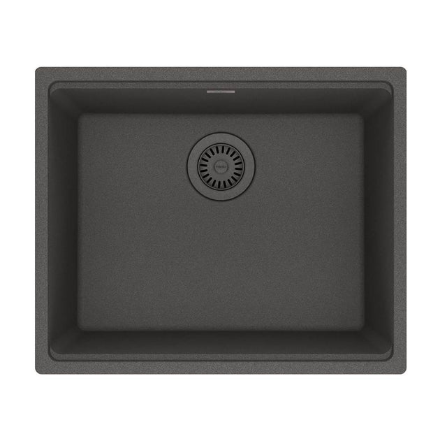 Franke - Maris Undermount 21.7-in x 17.8-in Granite Single Bowl Kitchen Sink in Slate Grey