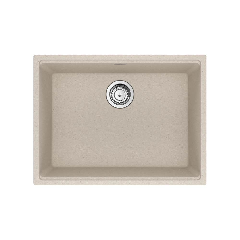 Franke - Maris Undermount 25-in x 18.94-in Granite Single Bowl Kitchen Sink in Champagne - Champagne