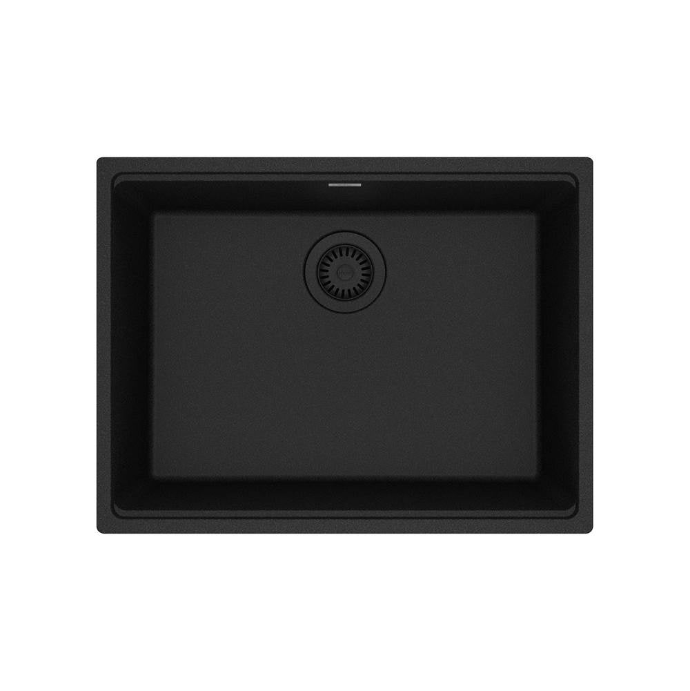 Franke - Maris Undermount 25-in x 18.94-in Granite Single Bowl Kitchen Sink in Onyx - Onyx