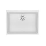 Franke - Maris Undermount 25-in x 18.94-in Granite Single Bowl Kitchen Sink in Polar White - Polar White