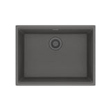 Franke - Maris Undermount 25-in x 18.94-in Granite Single Bowl Kitchen Sink in Stone Grey - Stone Grey