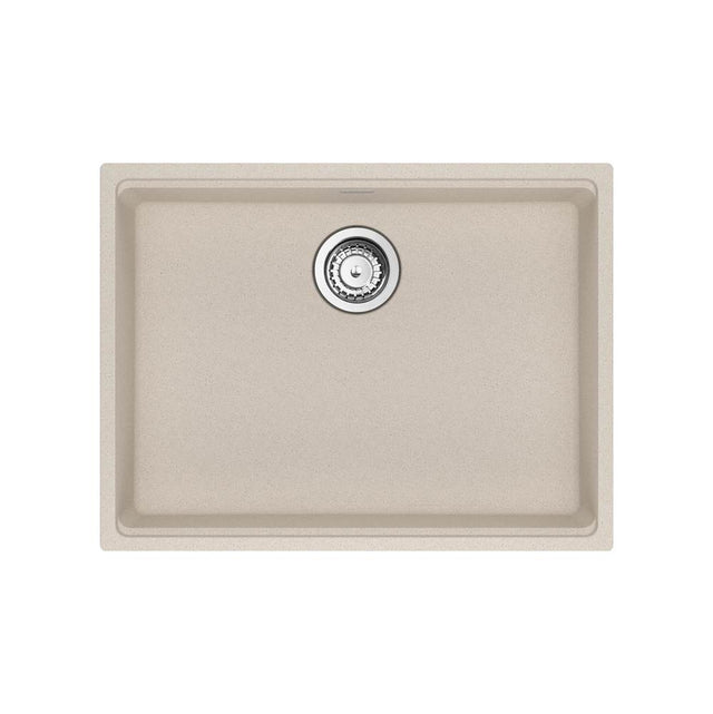 Franke - Maris Undermount 25-in x 18.94-in Granite ADA Single Bowl Sink in Champagne - Champagne