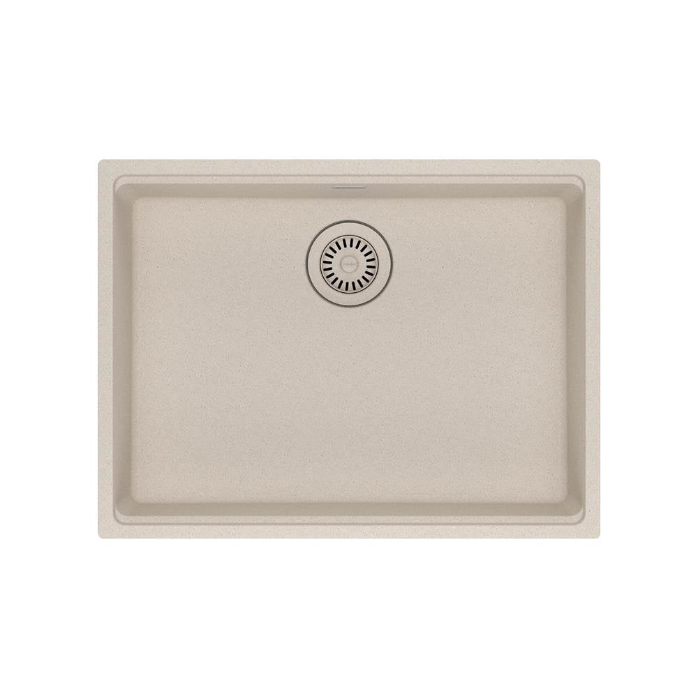 Franke - Maris Undermount 25-in x 18.94-in Granite ADA Single Bowl Sink in Champagne - Champagne