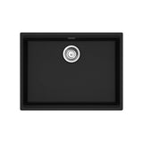 Franke - Maris Undermount 25-in x 18.94-in Granite ADA Single Bowl Sink in Matte Black - Matte Black