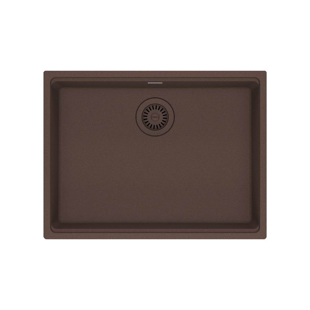 Franke - Maris Undermount 25-in x 18.94-in Granite ADA Single Bowl Sink in Mocha - Mocha