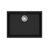 Franke - Maris Undermount 25-in x 18.94-in Granite ADA Single Bowl Sink in Onyx - Onyx