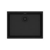 Franke - Maris Undermount 25-in x 18.94-in Granite ADA Single Bowl Sink in Onyx - Onyx