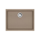 Franke - Maris Undermount 25-in x 18.94-in Granite ADA Single Bowl Sink in Oyster - Oyster