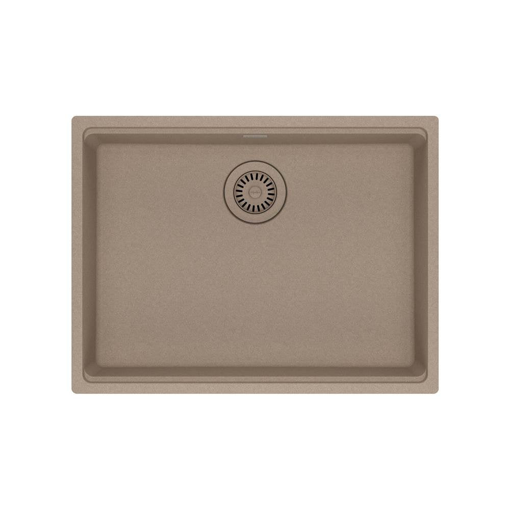 Franke - Maris Undermount 25-in x 18.94-in Granite ADA Single Bowl Sink in Oyster - Oyster