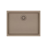 Franke - Maris Undermount 25-in x 18.94-in Granite ADA Single Bowl Sink in Oyster - Oyster