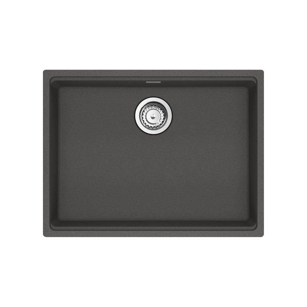 Franke - Maris Undermount 25-in x 18.94-in Granite ADA Single Bowl Sink in Slate Grey