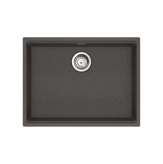 Franke - Maris Undermount 25-in x 18.94-in Granite ADA Single Bowl Sink in Slate Grey