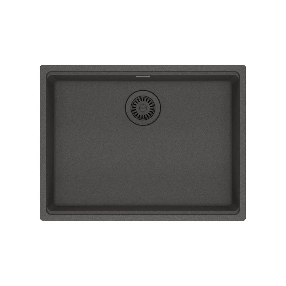 Franke - Maris Undermount 25-in x 18.94-in Granite ADA Single Bowl Sink in Slate Grey