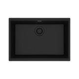 Franke - Maris Undermount 27-in x 19-in Granite Single Bowl Kitchen Sink in Onyx - Onyx