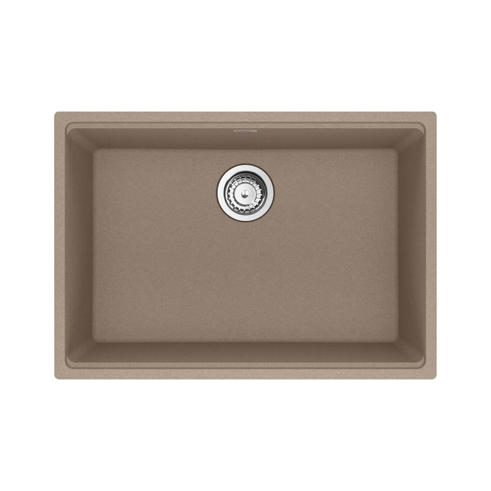 Franke - Maris Undermount 27-in x 19-in Granite Single Bowl Kitchen Sink in Oyster - Oyster