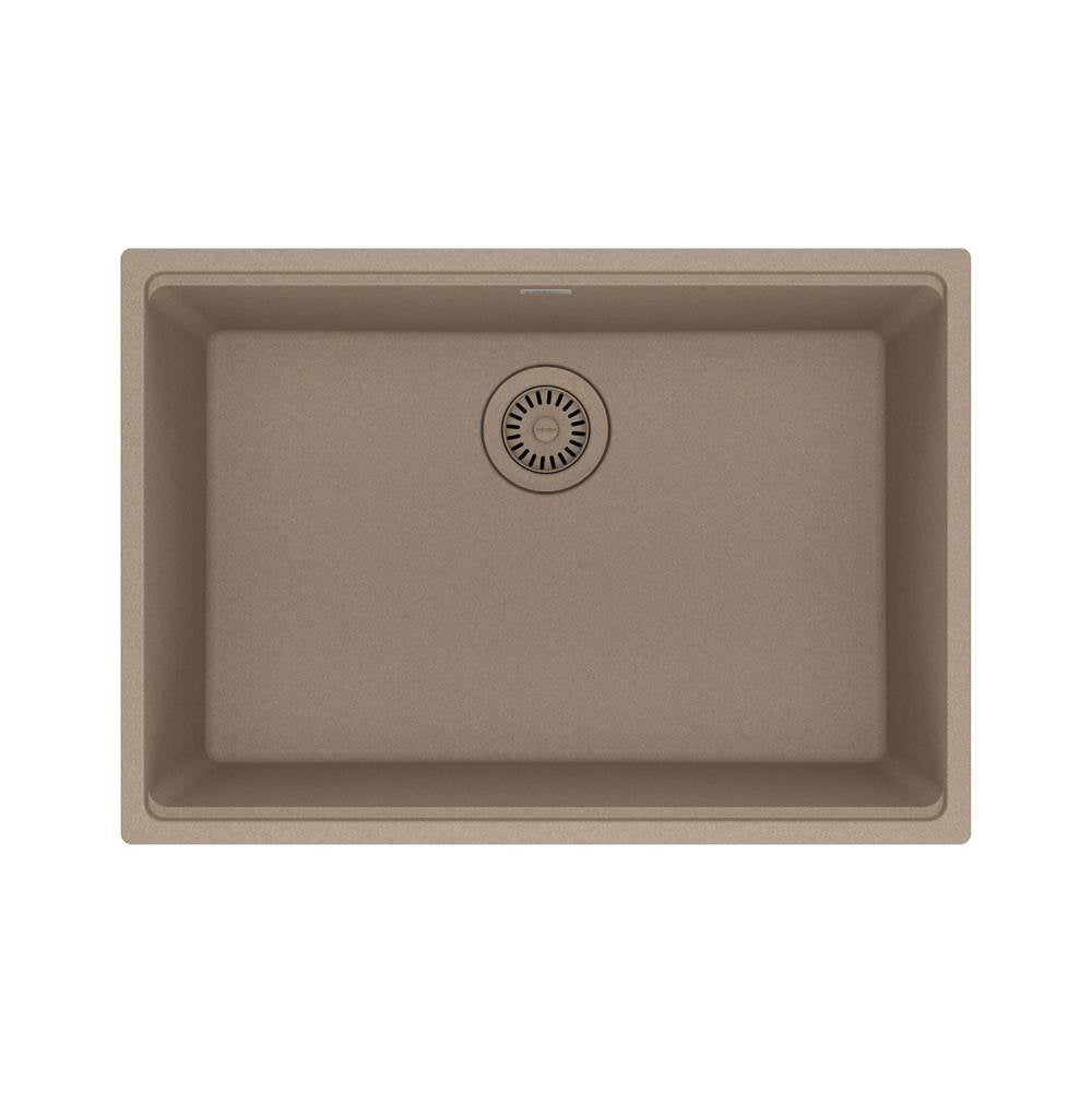 Franke - Maris Undermount 27-in x 19-in Granite Single Bowl Kitchen Sink in Oyster - Oyster